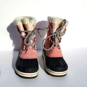 Snow Boots Pink Thermolite Rain Waterproof Girls Sz 13 CAT AND JACK